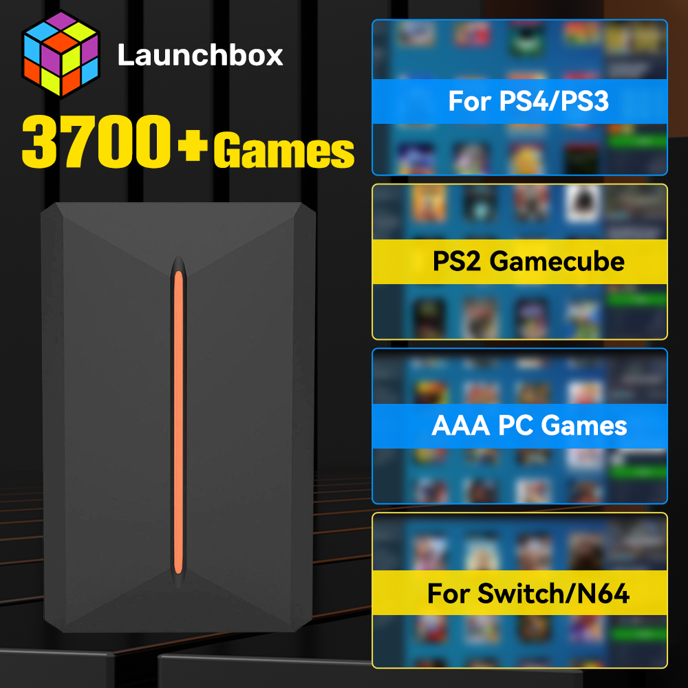 Retro Gaming Kiosk - Launchbox 500 GB externe game harde