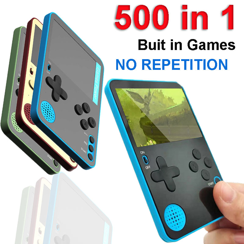 Retro Gaming Power Bank - Handheld gameconsole 500 klassieke games LCD