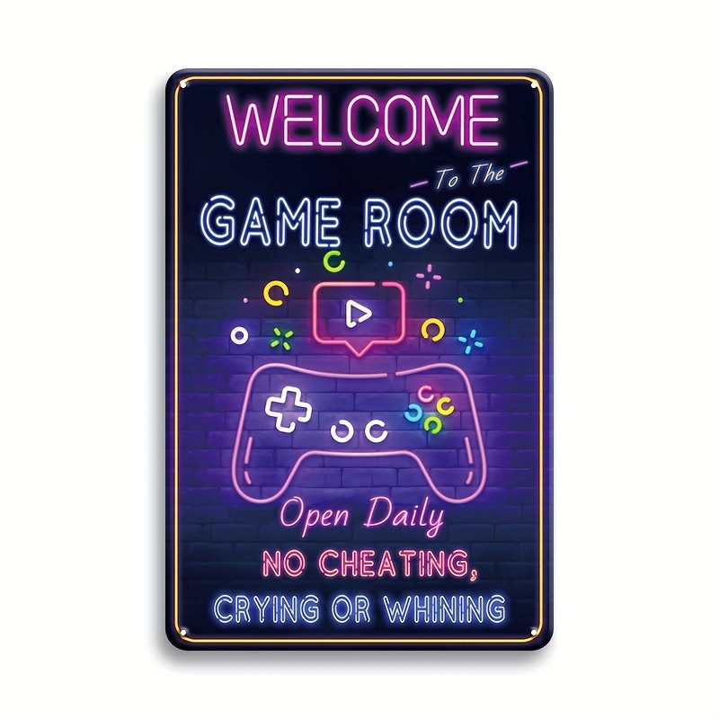 Retro Gaming Games - Welkom bij de Game Room metalen