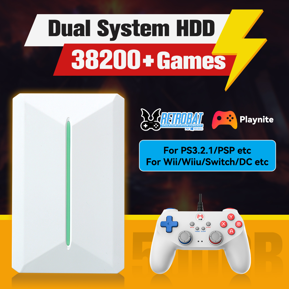 Retro Gaming Kiosk - Retrobat & Playnite Systeem HDD Retro