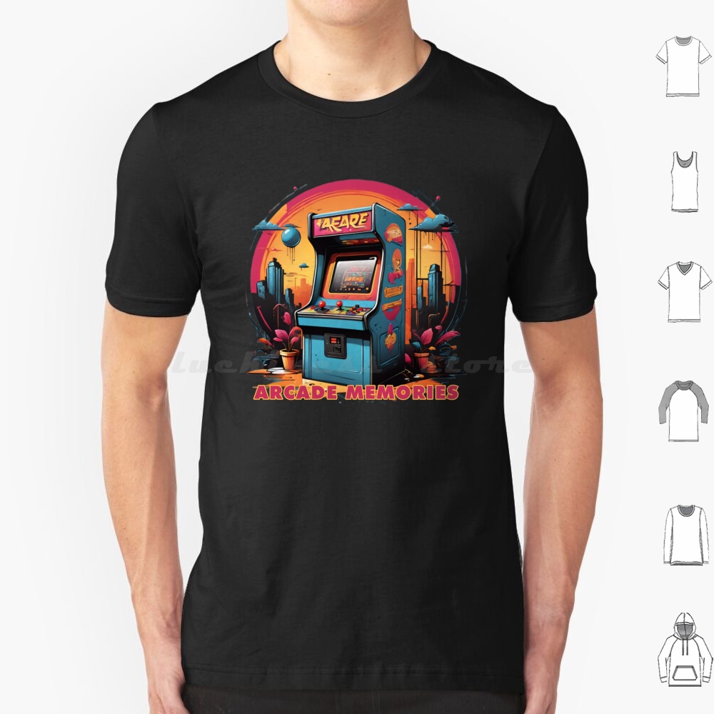 Retro Gaming Games - Arcade Memories-Arcade T-shirt Katoen Mannen Vrouwen
