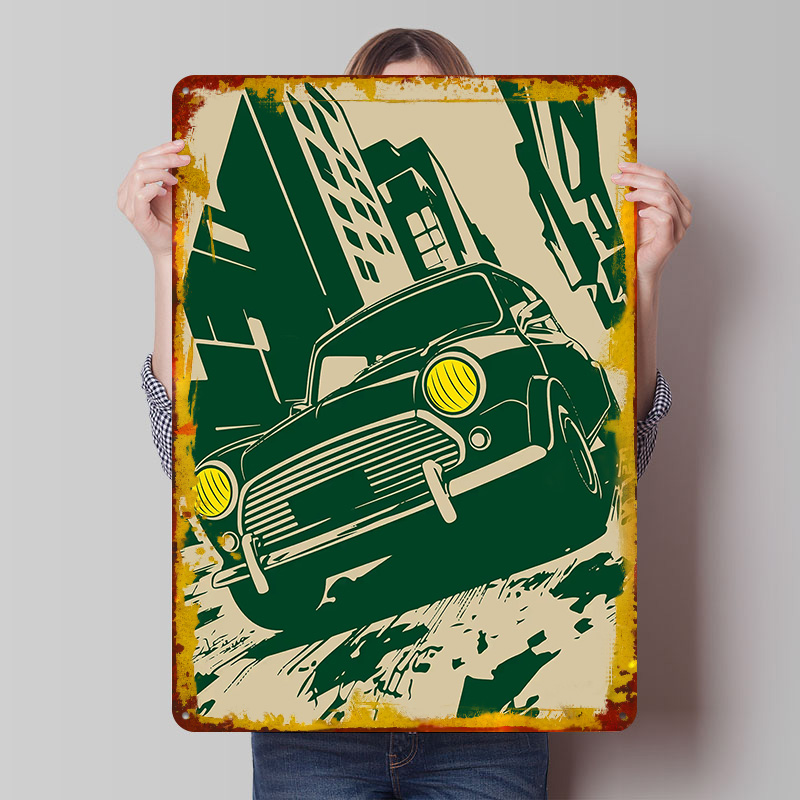 Retro Gaming Uk - Retro Britse Cooper auto in een