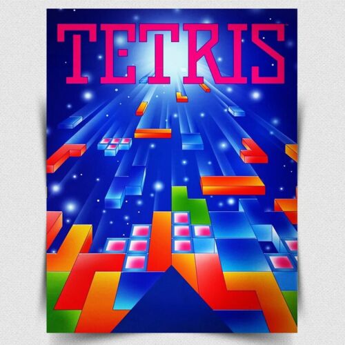 Retro Gaming Games - TETRIS METALEN TEKEN PLAQUE - Retro