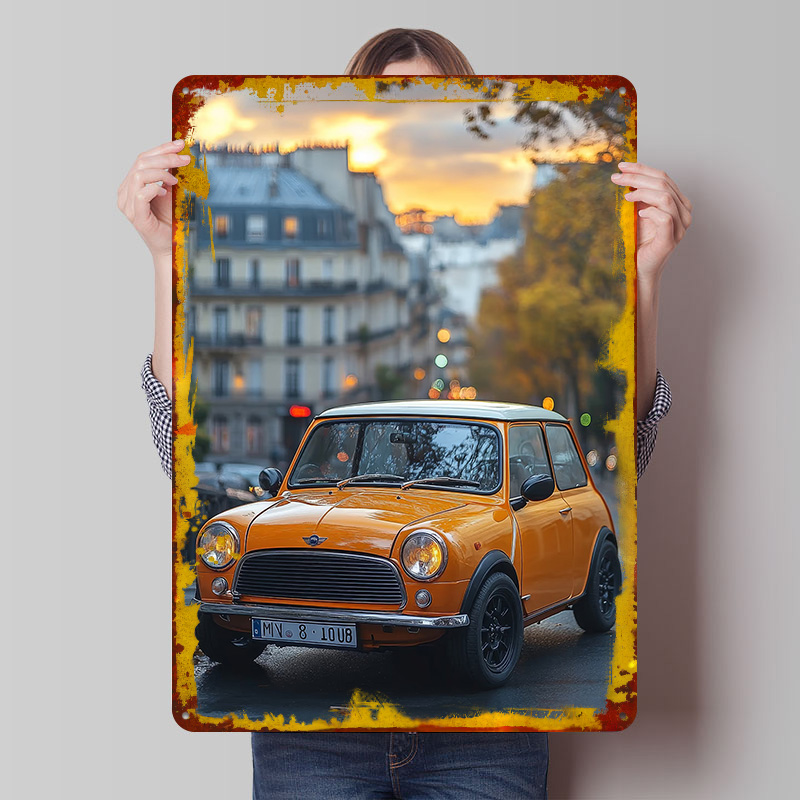 Retro Gaming Uk - Klassieke Britse auto Cooper in Parijs