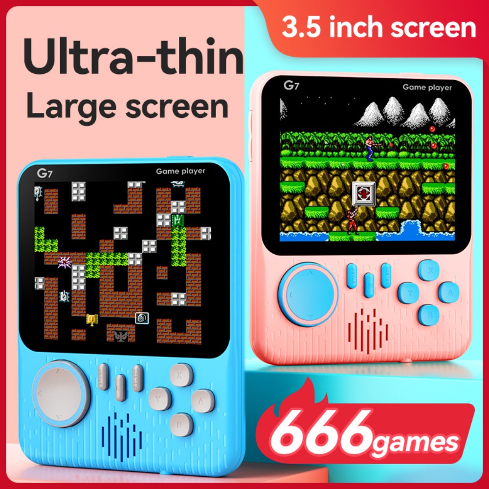 Retro Gaming Power Bank - G7 Retro Handheld Gameconsole, 3,5-inch LCD,
