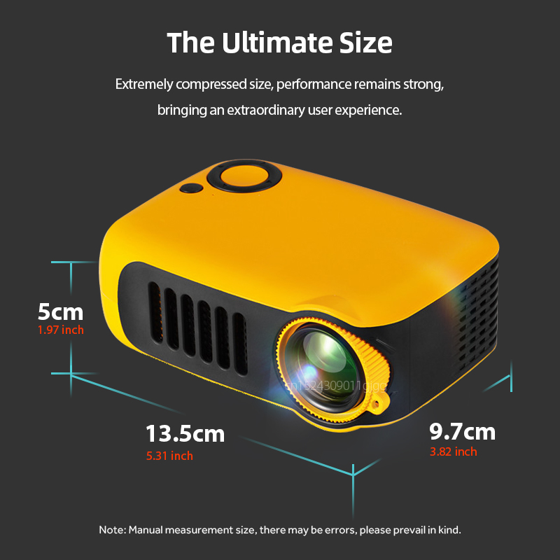A2000 Mini-projector Draagbare - Retro Gaming Projector recensie en prijs