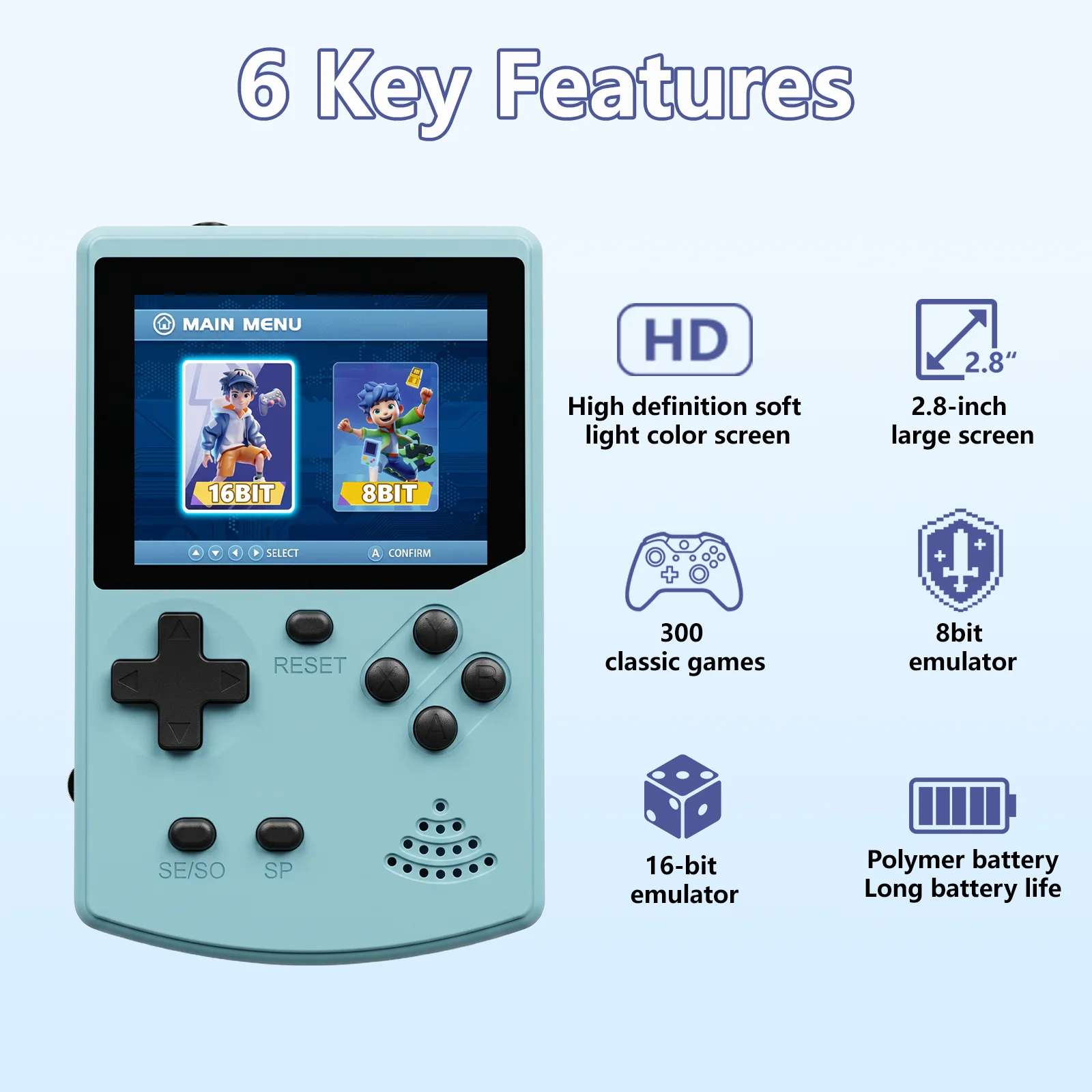GAMINJA Handheld Game Console  - Retro Gaming Power Bank recensie en prijs