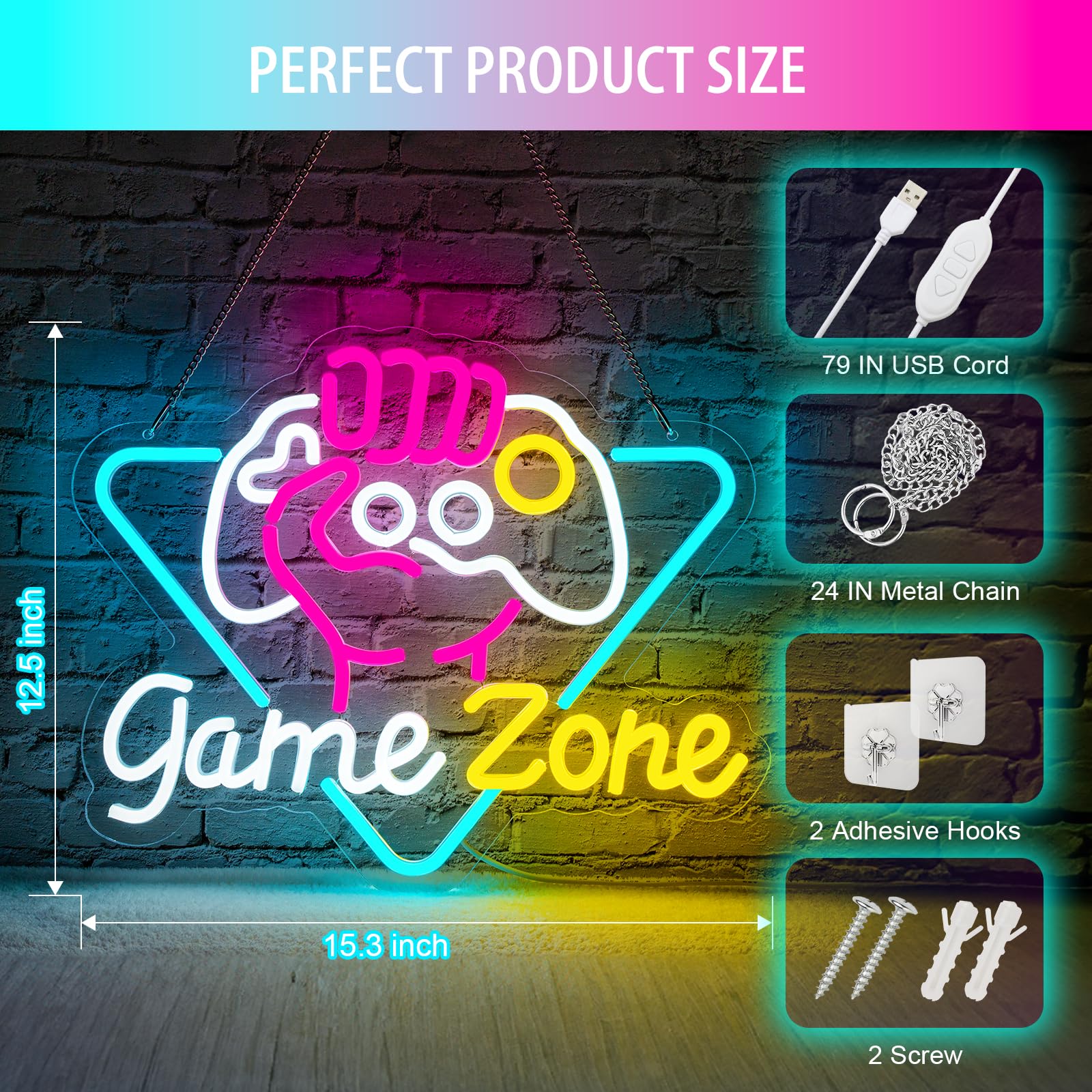 Game Zome Neon Sign LED Wall D - Retro Gaming Projector recensie en prijs