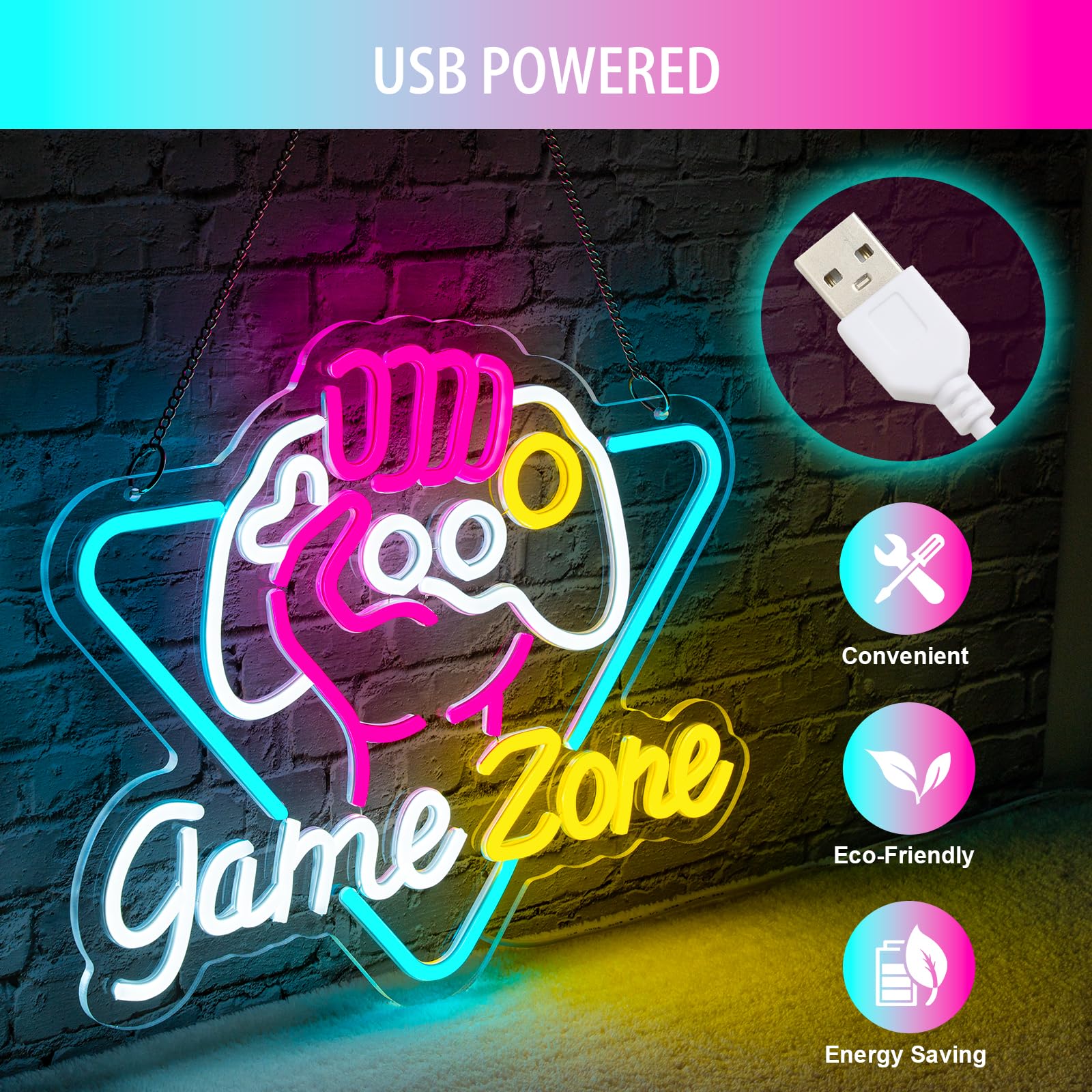 Game Zome Neon Sign LED Wall D - Retro Gaming Projector recensie en prijs